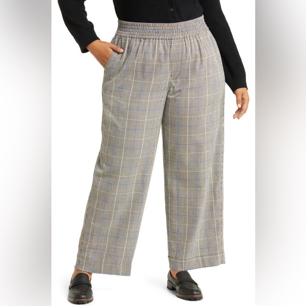 Madewell Carley plaid pants women’s size large
